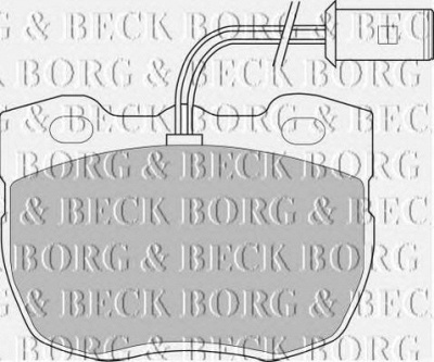 BORG & BECK bbp1327 -  Комплект тормозных колодок, дисковый тормоз
